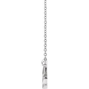 Sterling Silver 22.2 X 12 Mm 16 In Polished Star Necklace