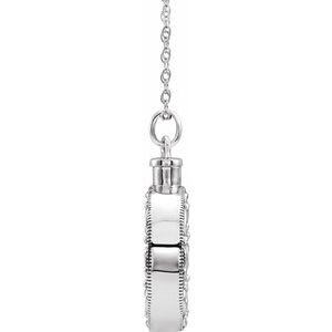 Sterling Silver Without Box Polished Celebration Of Life Antiqued Ash Holder Necklace