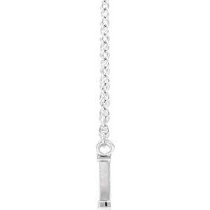Sterling Silver 17.6 X 7.1 Mm 16 In Polished God Is Greater Than The Highs And Lows Necklace