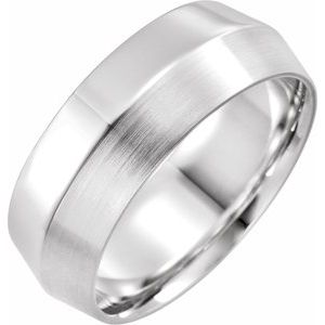 14K X1 White Gold Comfort-Fit Knife Band