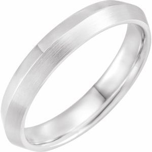18K Yellow Or White Or Rose Gold Comfort-Fit Knife Band