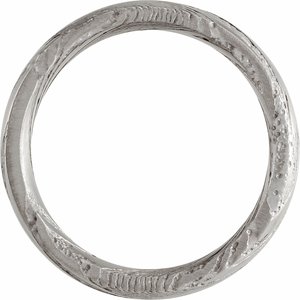 Damascus Steel Flat Patterned Band