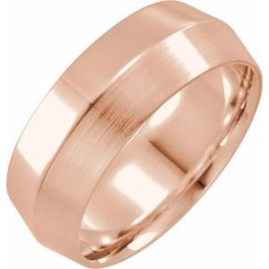 14K Yellow Or White Or Rose Gold Comfort-Fit Knife Band
