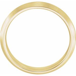 18K Yellow Or White Or Rose Gold Comfort-Fit Knife Band