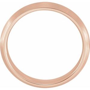 18K Yellow Or White Or Rose Gold Comfort-Fit Knife Band