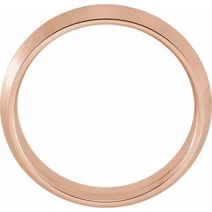 18K Yellow Or White Or Rose Gold Comfort-Fit Knife Band