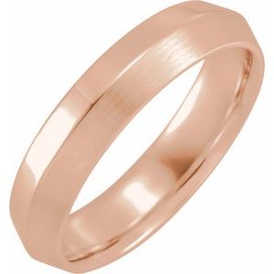 18K Yellow Or White Or Rose Gold Comfort-Fit Knife Band