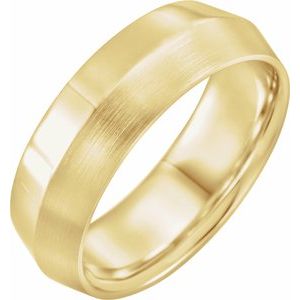 14K Yellow Or White Or Rose Gold Comfort-Fit Knife Band