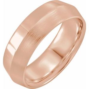 14K Yellow Or White Or Rose Gold Comfort-Fit Knife Band