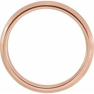 18K Yellow Or White Or Rose Gold Comfort-Fit Knife Band