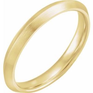 18K Yellow Or White Or Rose Gold Comfort-Fit Knife Band