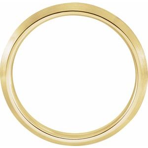 18K Yellow Or White Or Rose Gold Comfort-Fit Knife Band