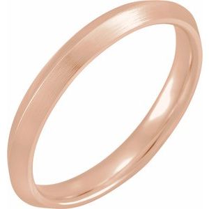 10K Yellow Or White Or Rose Gold Comfort-Fit Knife Band