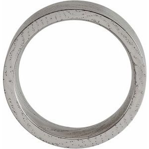 Damascus Steel 8 mm Flat Patterned Band