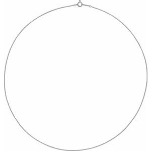Platinum Spring Ring Wheat Chain, Length: 18 In, Width: .8 Mm