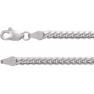 14K Yellow Or White Gold 3.3 Mm Lobster Clasp Miami Cuban Link Curb Chain