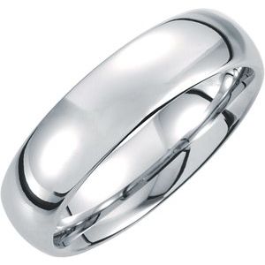 Tungsten Comfort-Fit Half Round Band