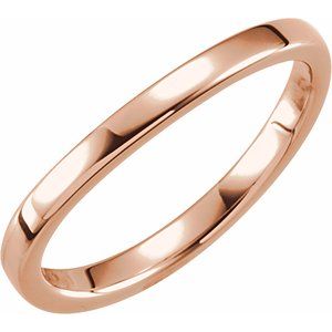 14K Rose Gold Stackable Band Size 5