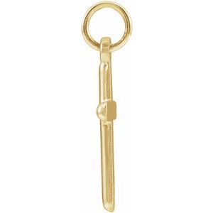 14K Yellow Gold 20 X 10.4 Mm Cross Pendant