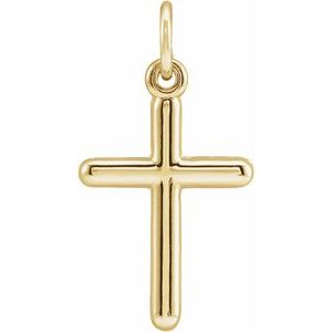 14K Yellow Gold 20 X 10.4 Mm Cross Pendant