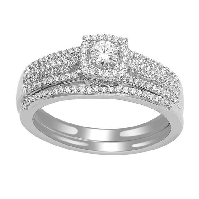 10K White Gold 0.40 Cttw Diamond Ladies Ring