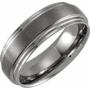 Tungsten Flat Double Edge Comfort-Fit Band