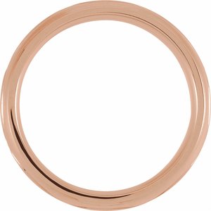 14K Yellow Or White Or Rose Gold Or Sterling Silver Or Platinum 6 mm Infinity-Inspired Comfort-Fit Half Round Band