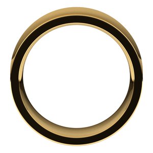 14K Yellow Or White Or Rose Gold Comfort-Fit Concave Band