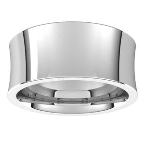 14K Yellow Or White Or Rose Gold Comfort-Fit Concave Band