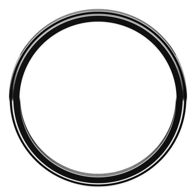 14K Yellow Gold 7 mm Standard Stepped-Edge Flat Band Size 10.5