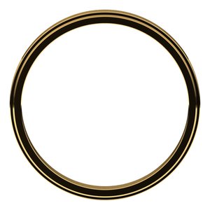 14K Yellow Gold 2.5 Mm Flat Edge Band Size 3.5