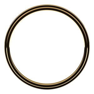 14K Yellow Gold 2 Mm Flat Edge Band Size 5.5