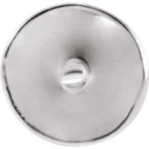 14K White Gold Pearl 15 X 5.5 Mm 10 Mm Pendant Mounting For Pearl