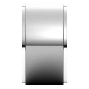 18K Yellow Or White Or Rose Gold Stepped-Edge Flat Band