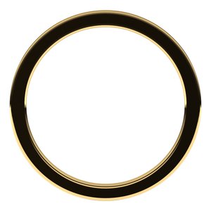 18K Yellow Or White Or Rose Gold Or Sterkling Silver Comfort-Fit Flat Band