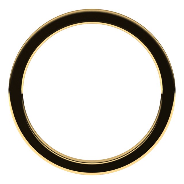 14K Yellow Or White Gold Standard Weight Flat Comfort Fit Band
