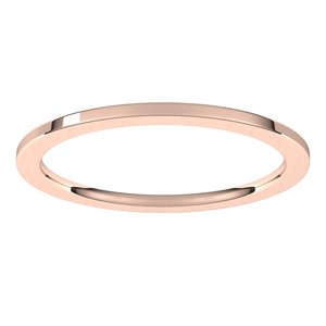 10K Yellow Or White Or Rose Gold Comfort-Fit Flat Band