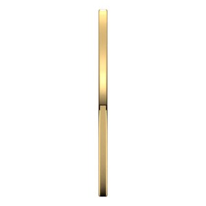 18K Yellow Or White Or Rose Gold Or Sterkling Silver Comfort-Fit Flat Band