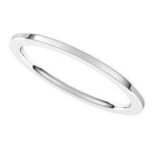 10K Yellow Or White Or Rose Gold Comfort-Fit Flat Band