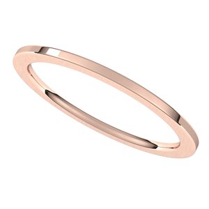 10K Yellow Or White Or Rose Gold Comfort-Fit Flat Band