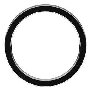 Continuum Sterling Silver 2.5 mm Flat Comfort Fit Band Size 12