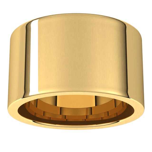 18K Yellow Or White Or Rose Gold Standard Weight Flat Comfort Fit Band