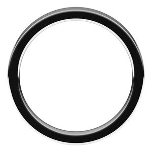 14K White Gold 3.5 Mm Flat Comfort Fit Band Size 5.5