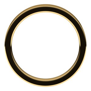 14K Yellow Gold 3.5 Mm Flat Comfort Fit Band Size 7
