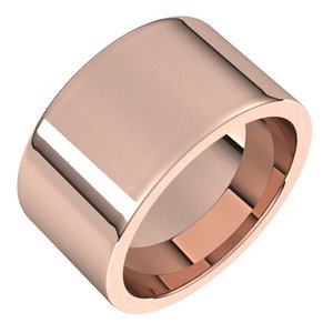 10K Yellow Or White Or Rose Gold Comfort-Fit Flat Band