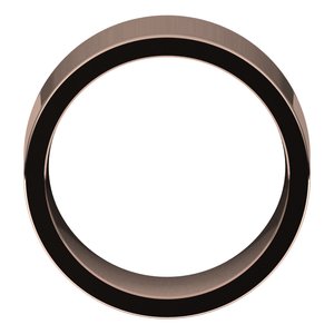 18K Yellow Or White Or Rose Gold Or Sterkling Silver Comfort-Fit Flat Band