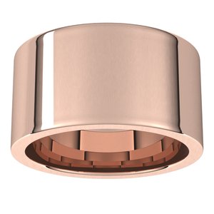 18K Yellow Or White Or Rose Gold Or Sterkling Silver Comfort-Fit Flat Band