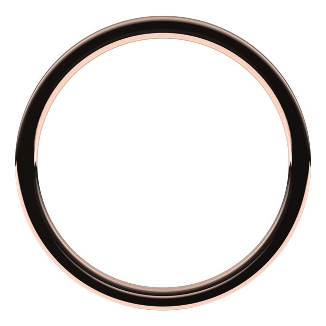 10K Yellow Or White Or Rose Gold Lightweight Flat Comfort Fit Light Band