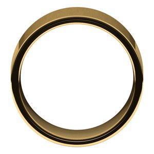 18K Yellow Or White Or Rose Gold Lightweight Comfort-Fit Flat Band