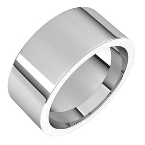 Platinum 9 Mm  Flat Comfort Fit Band Size 20